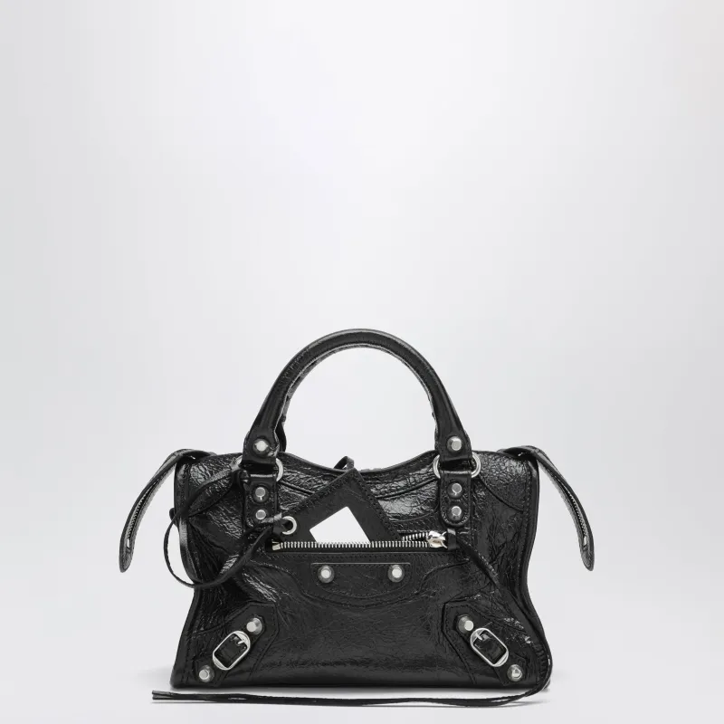 Le City Mini Black Lambskin Bag made by Balenciaga