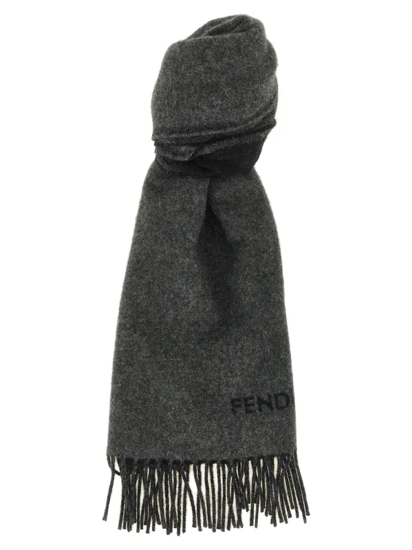 Double-Sided Long Scarf Scarves And Foulards Multicolor made by Fendi