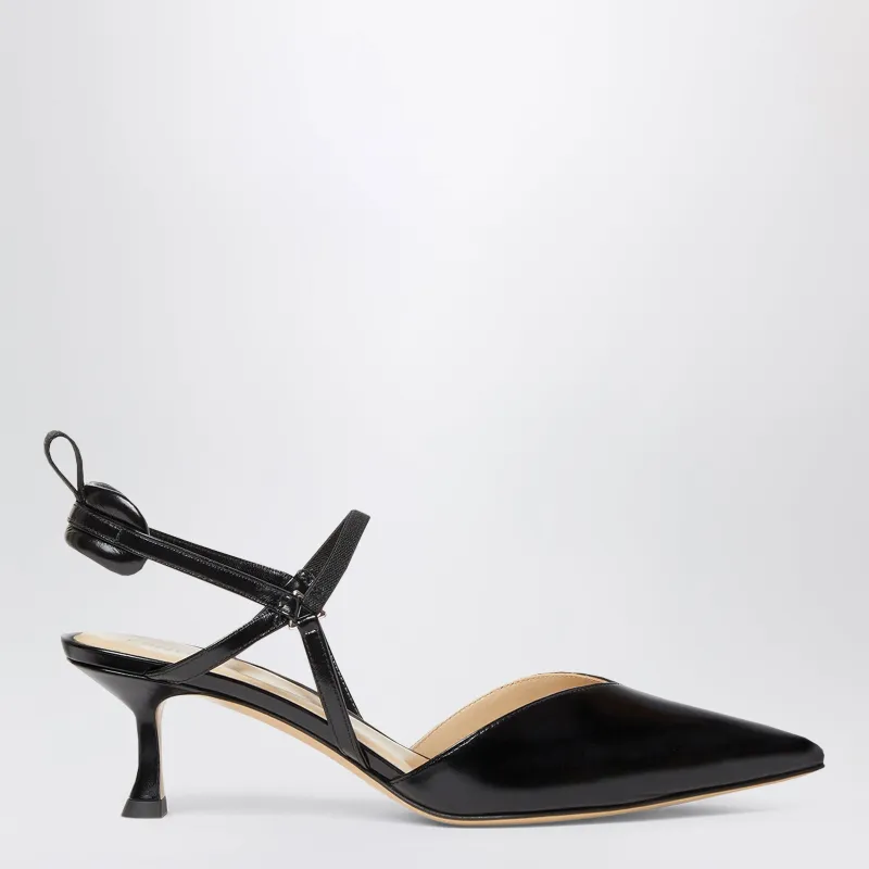 Black Very Colibrì Slingback Pumps In Calf Leather made by Fendi