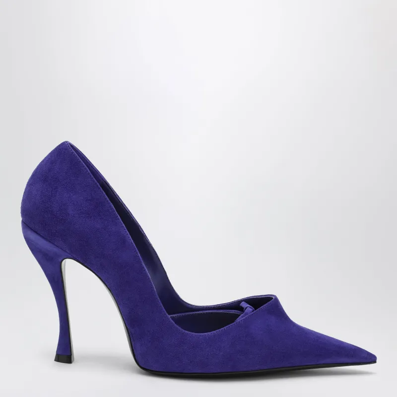 Purple Bloom Décolleté In Suede made by Balenciaga