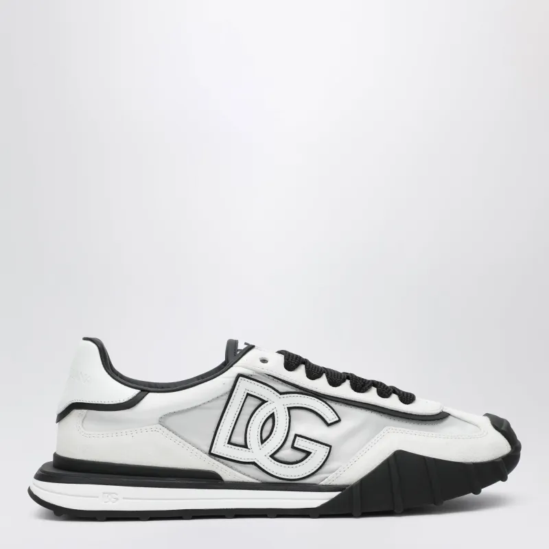 Black And White Suede Sneakers made by Dolce & Gabanna