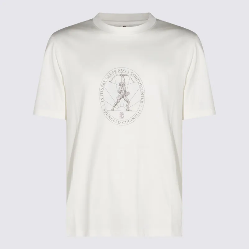 T-Shirts And Polos White made by Brunello Cucinelli