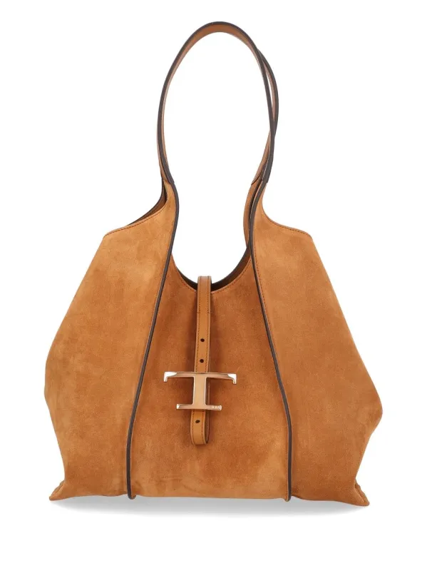 Tsb Shopping Pend. T Piccola Shoulder Bags Brown made by Tod's