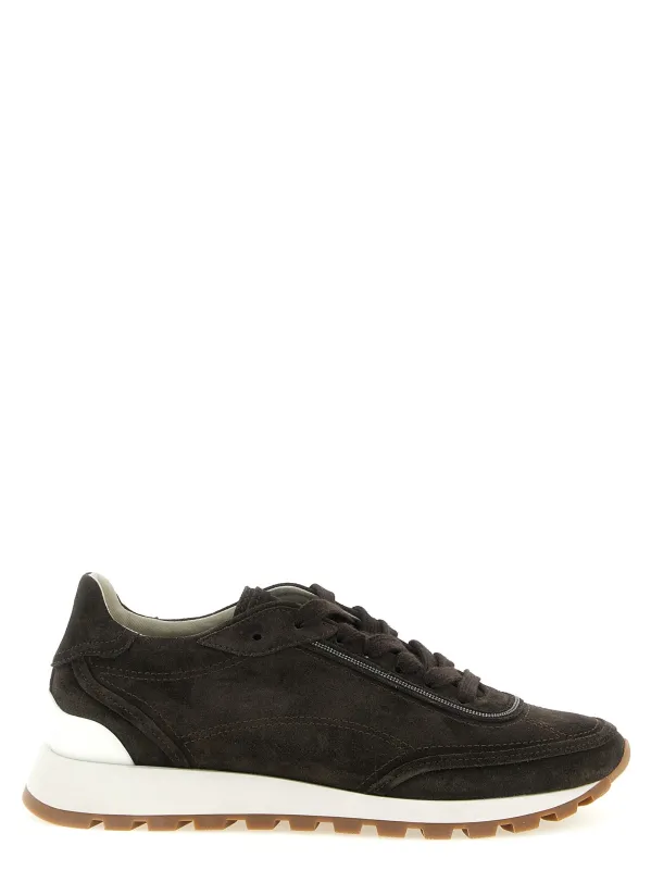 Monile Sneakers Brown made by Brunello Cucinelli