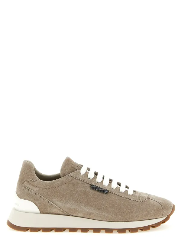 Runners Sneakers Beige made by Brunello Cucinelli