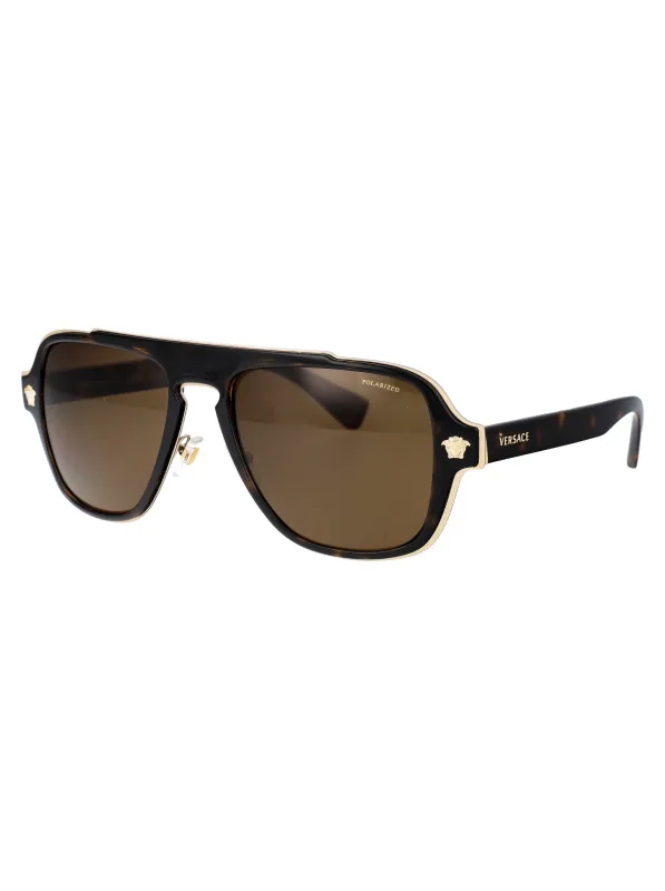 0VE2199 Geometrical Sunglasses made by Versace