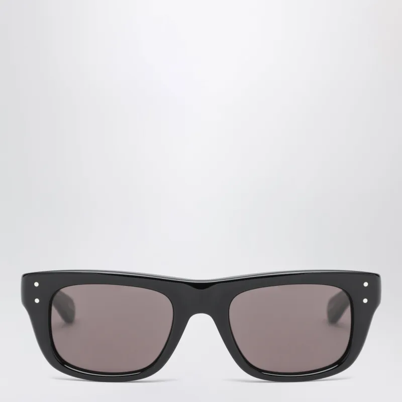 Standard Square Black Acetate Sunglasses made by Balenciaga