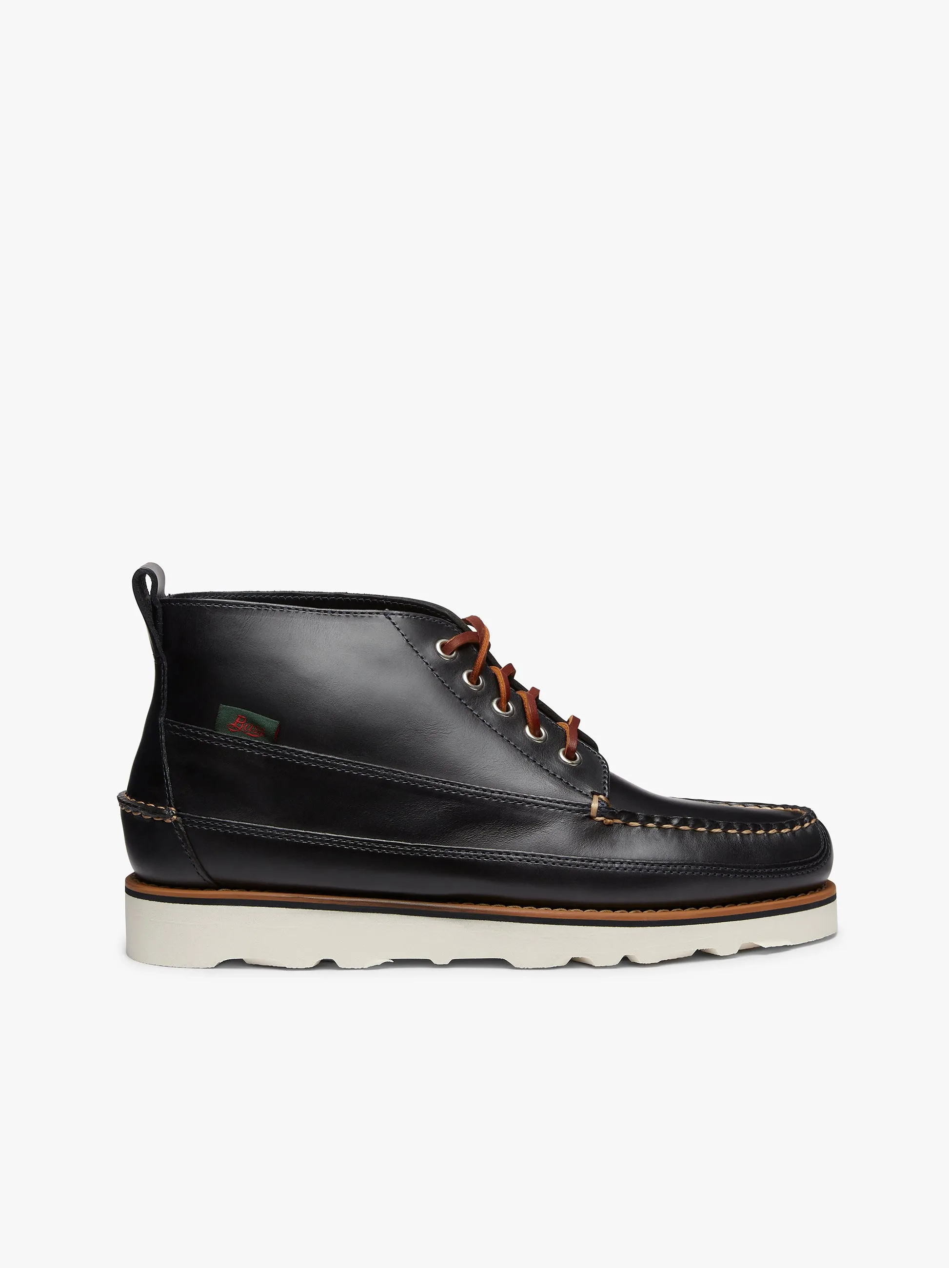 靴 G.H. BASS CAMP MOC / BLACK MONO US9 G.H.BASS G.H. Bass Men's Ranger Camp Moc Super Lug Lace Up Shoes