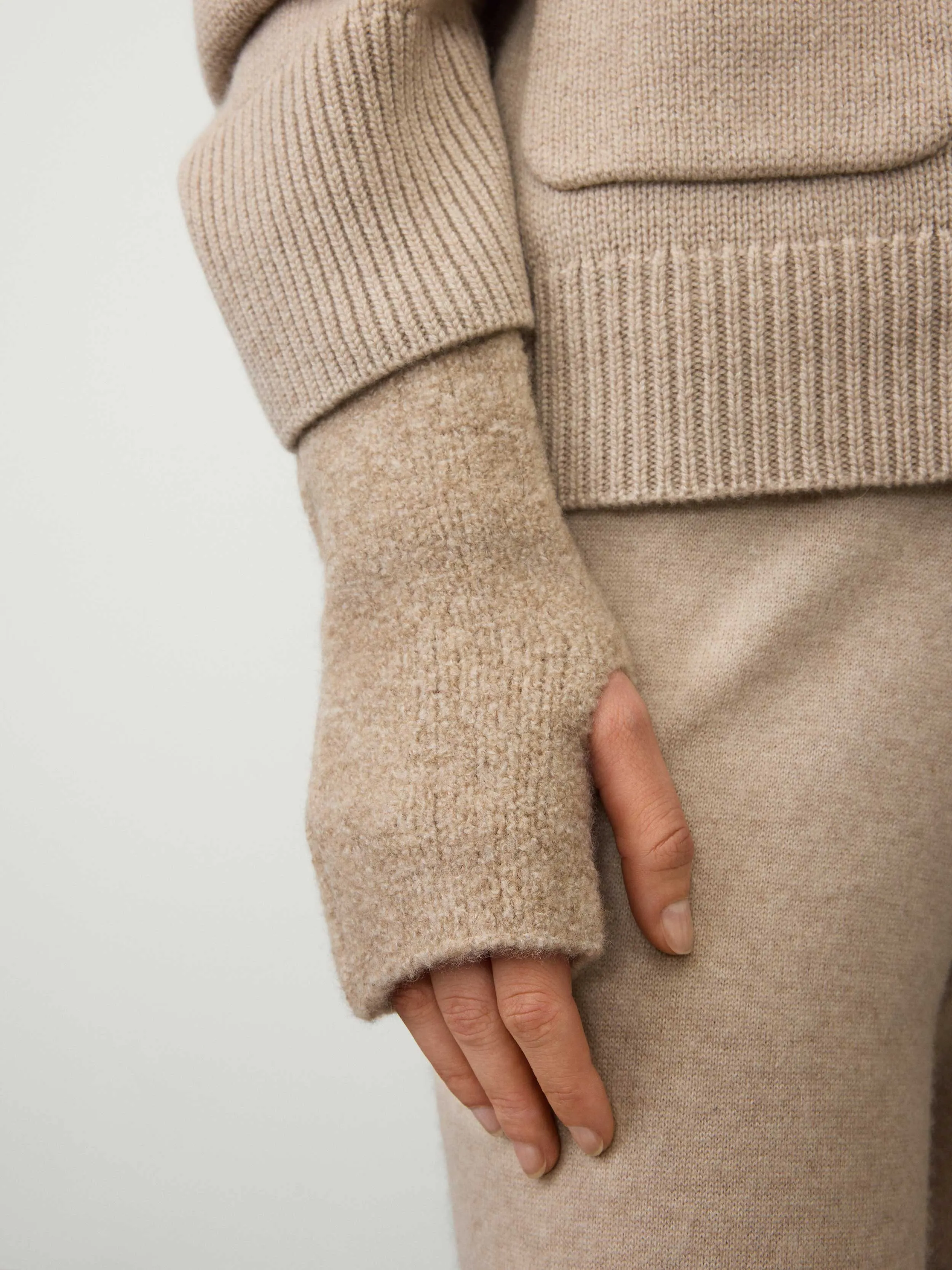 The Bouclé Arm Warmers sold by Lisa Yang