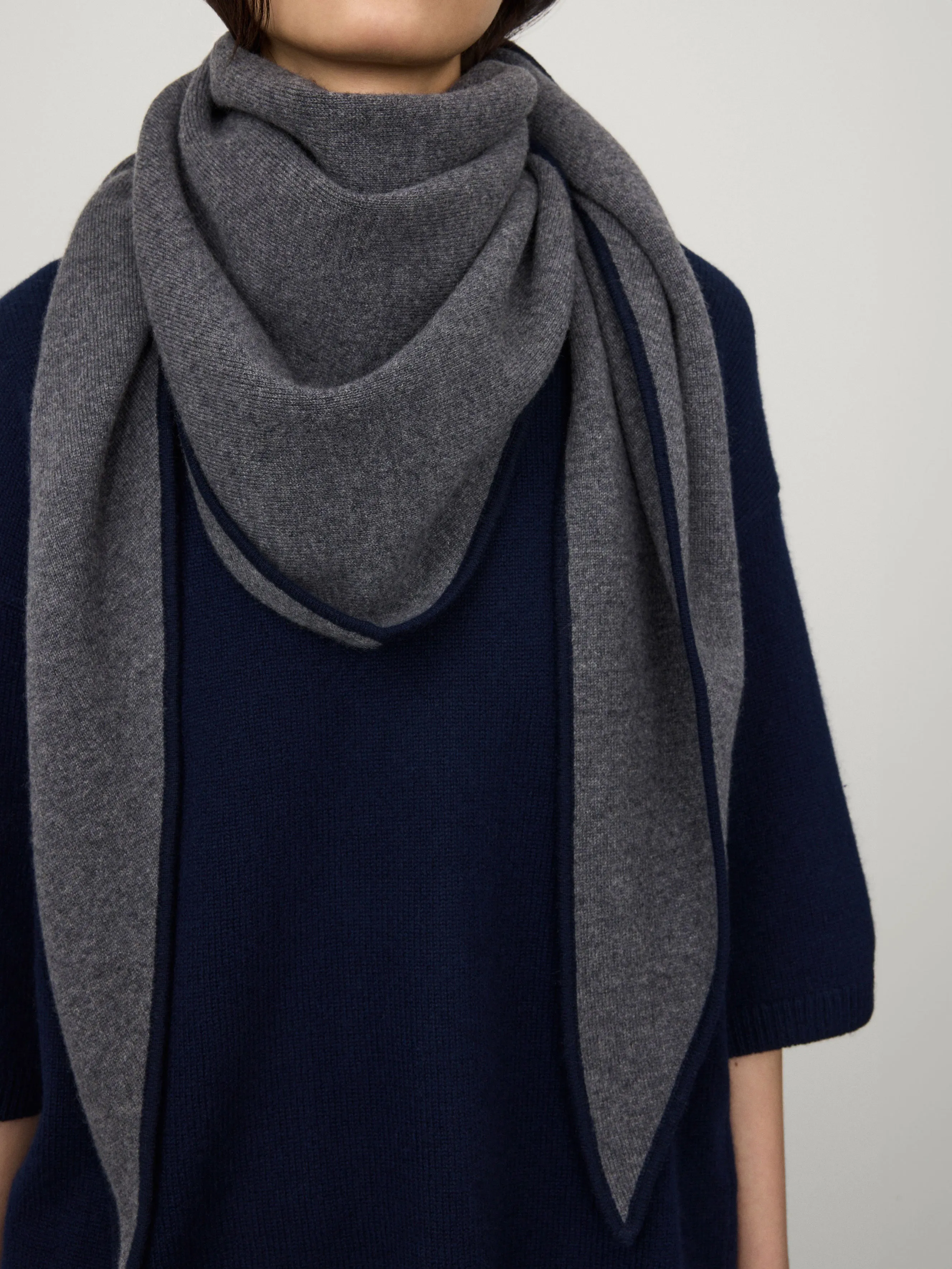 The Bandana Contrast Large Scarf sold by Lisa Yang product image thumbnail 2