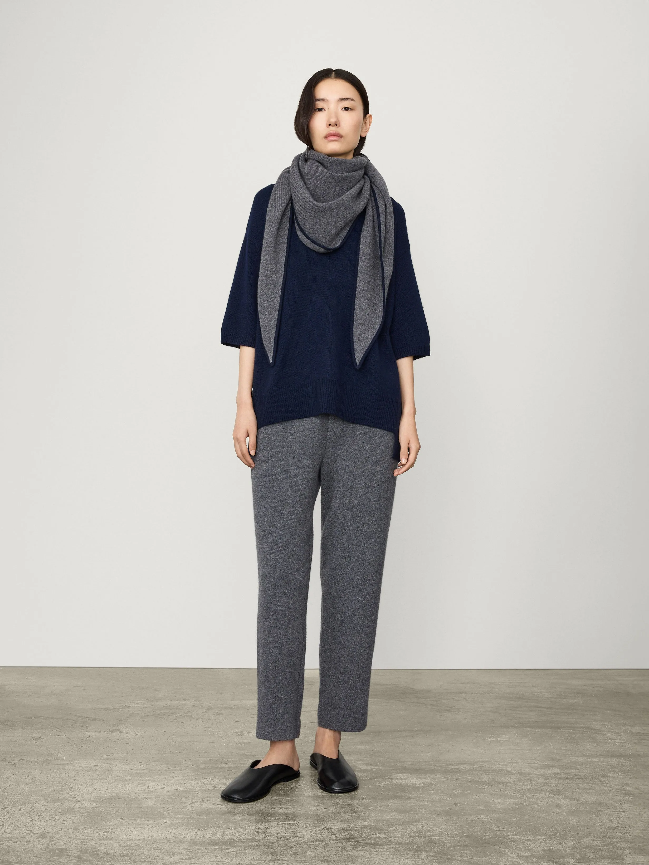 The Bandana Contrast Large Scarf sold by Lisa Yang product image thumbnail 3