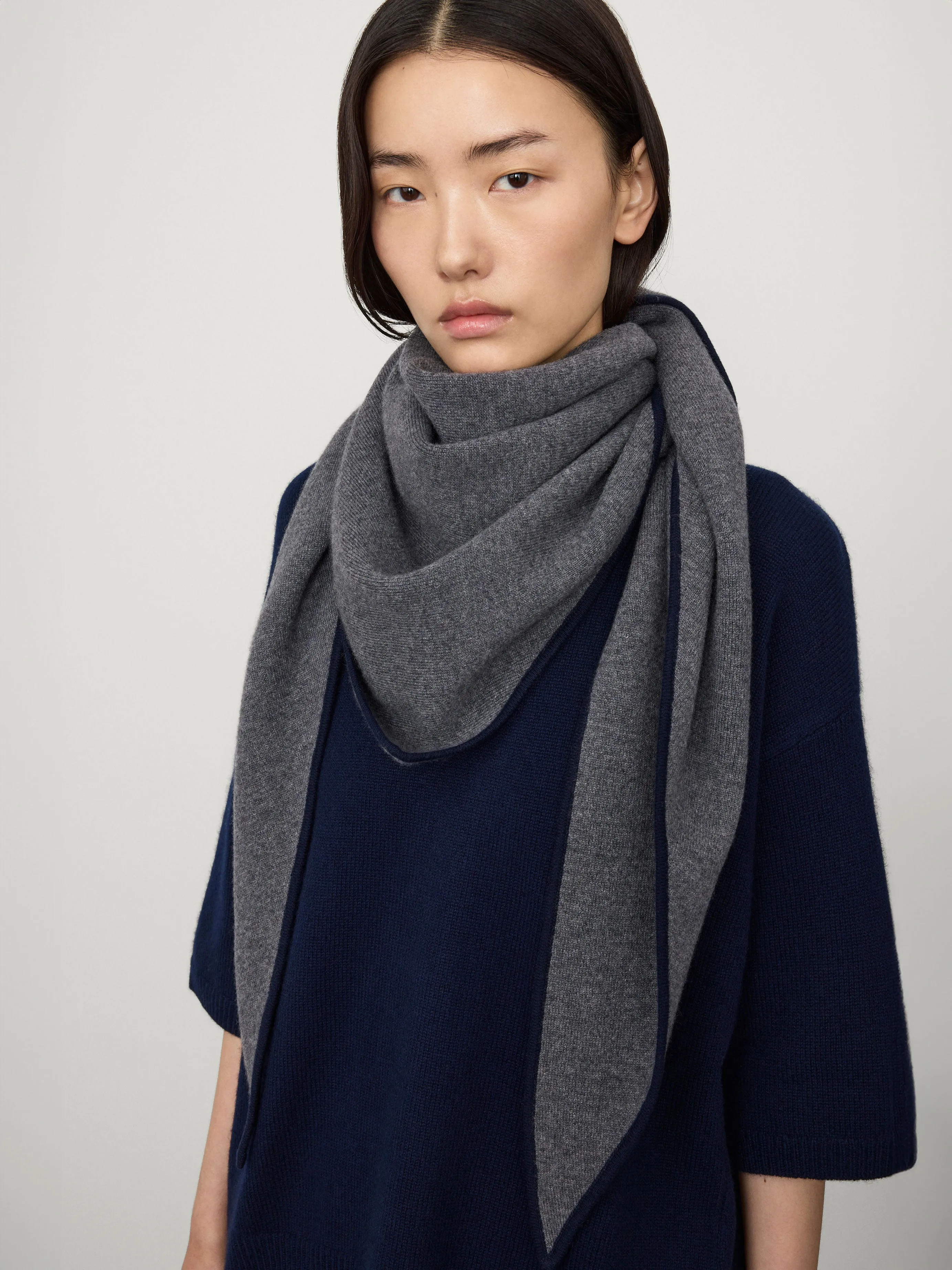 The Bandana Contrast Large Scarf sold by Lisa Yang