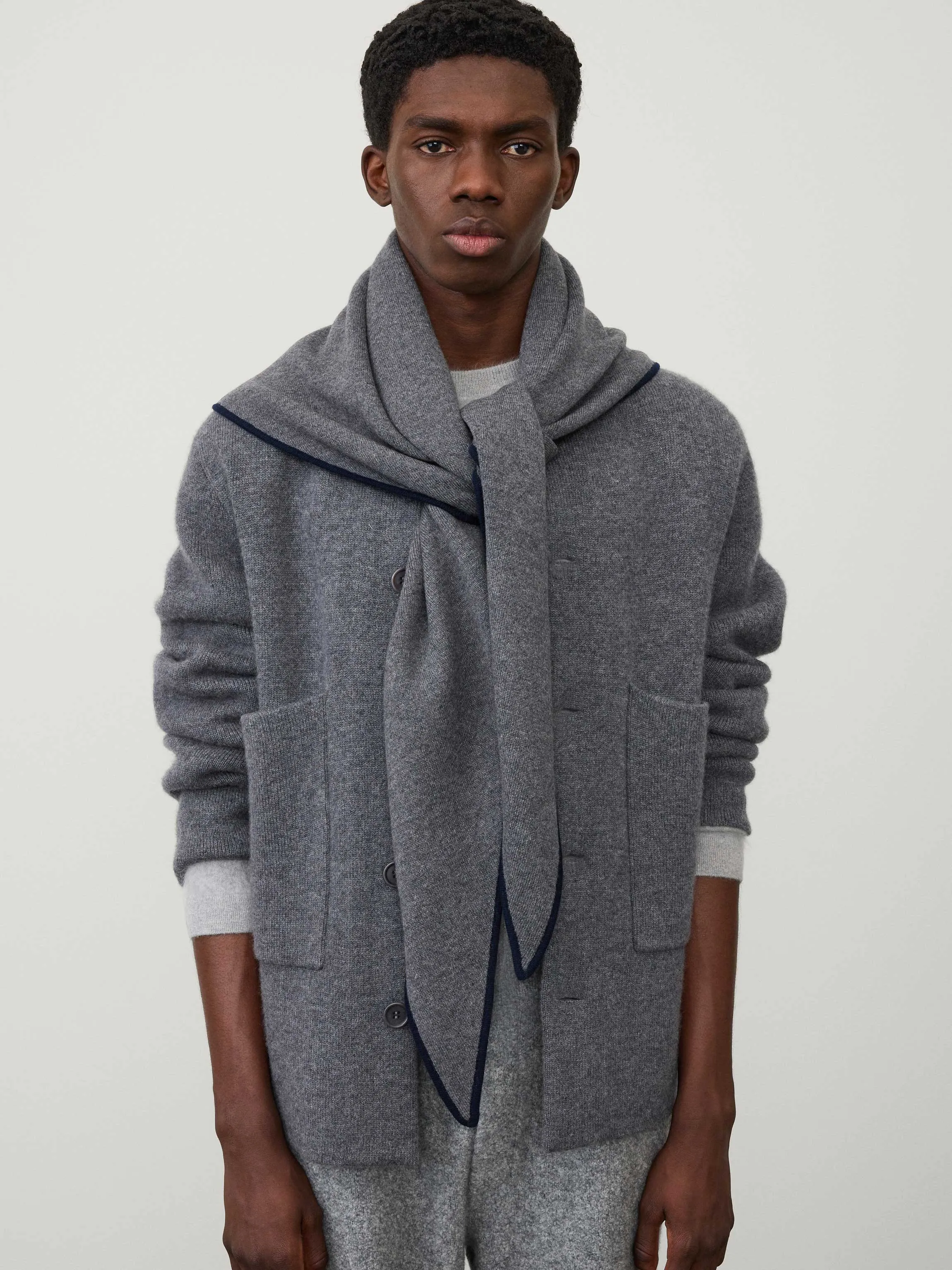 The Bandana Contrast Large Scarf sold by Lisa Yang product image thumbnail 2