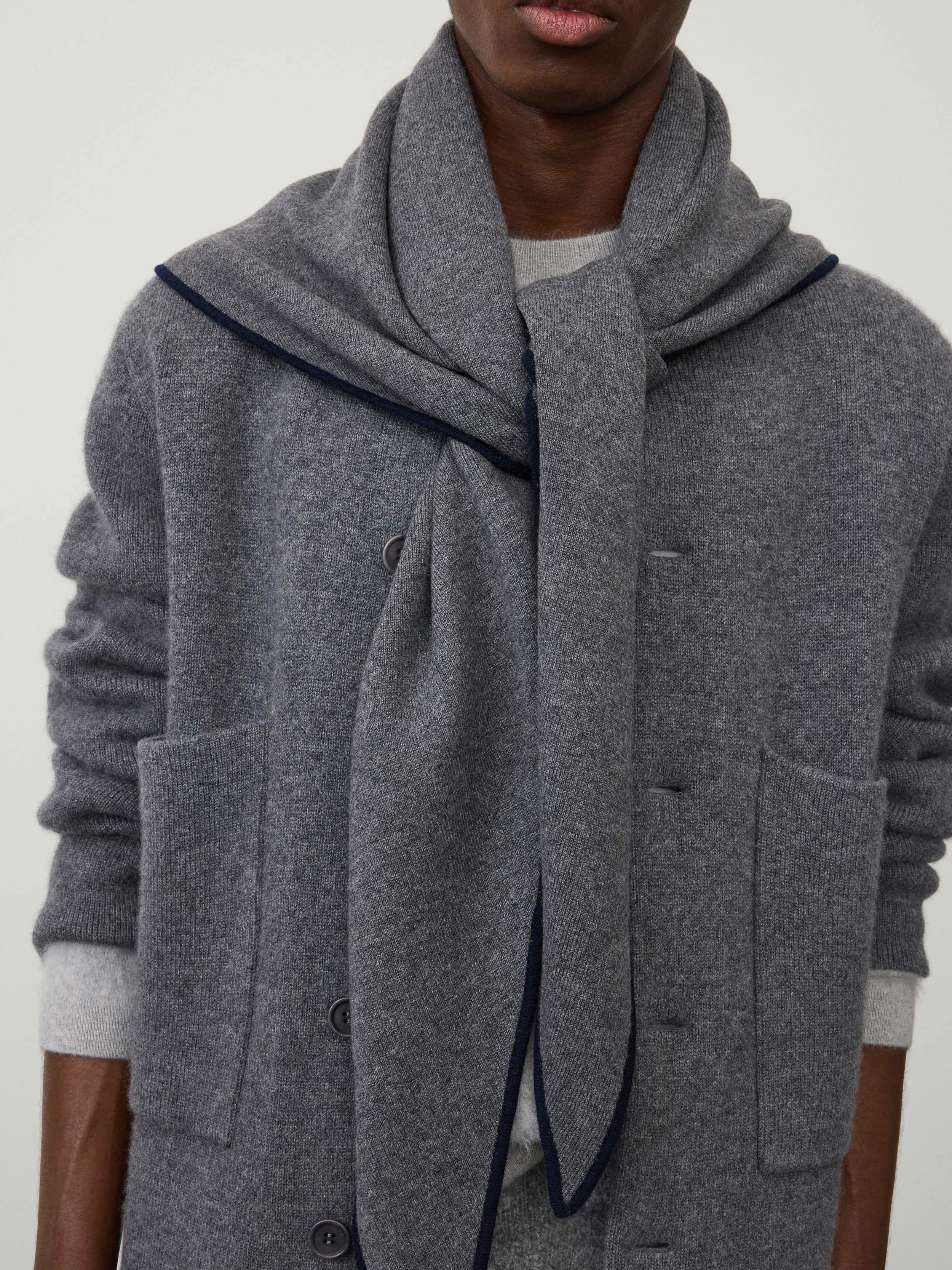 The Bandana Contrast Large Scarf sold by Lisa Yang product image thumbnail 3