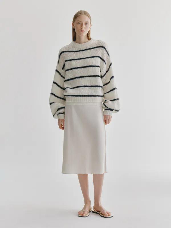 The Sabelle Stripes Sweater made by Lisa Yang