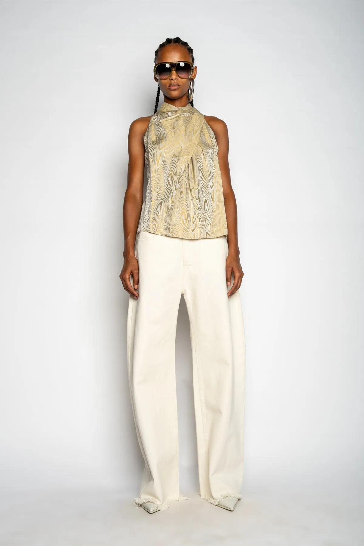 GOLD DRAPED BLOUSE sold by Marques ’ Almeida product image thumbnail 5