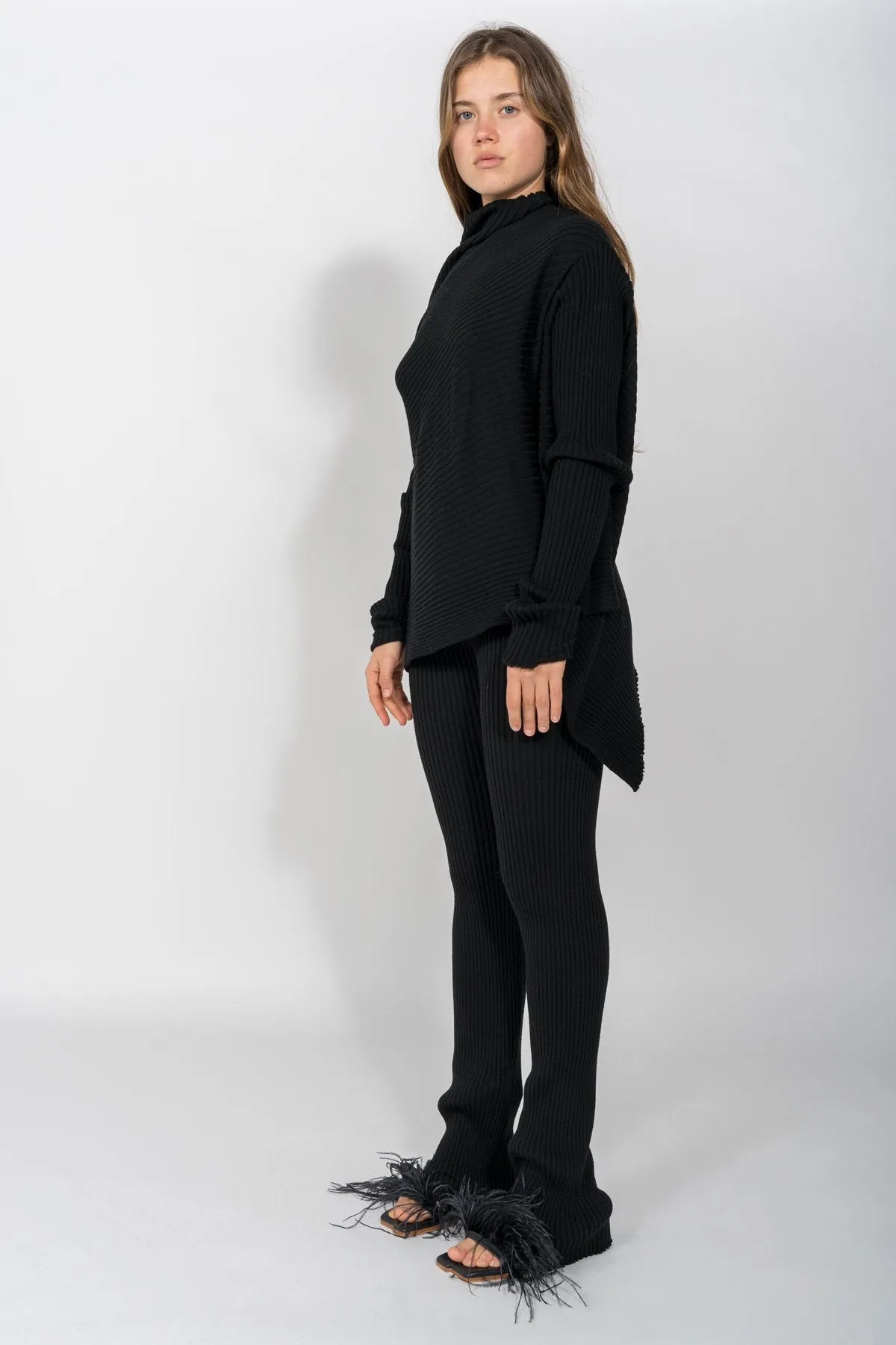 BLACK MERINO TROUSERS sold by Marques ’ Almeida product image thumbnail 3