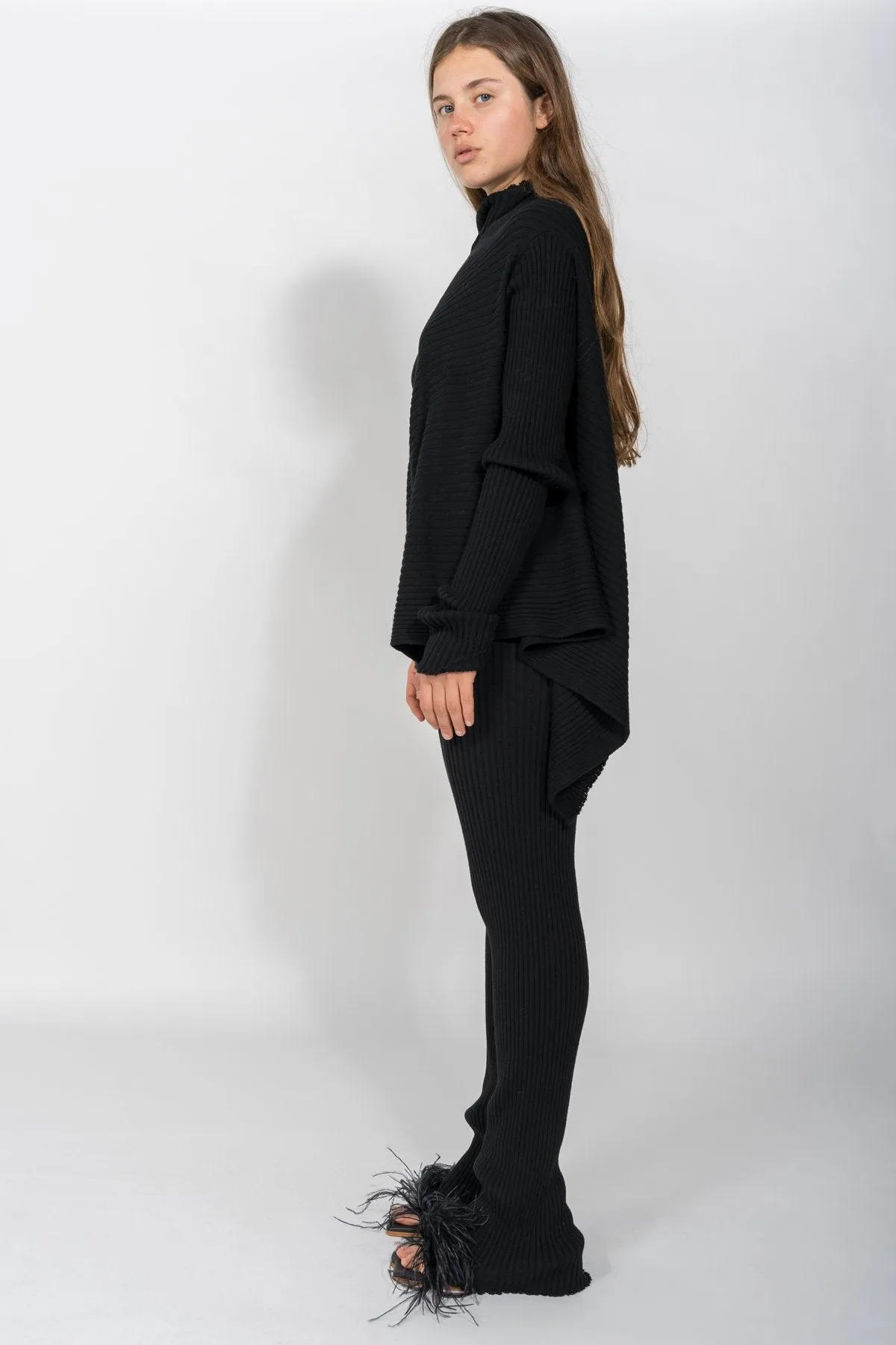 BLACK MERINO TROUSERS sold by Marques ’ Almeida product image thumbnail 4