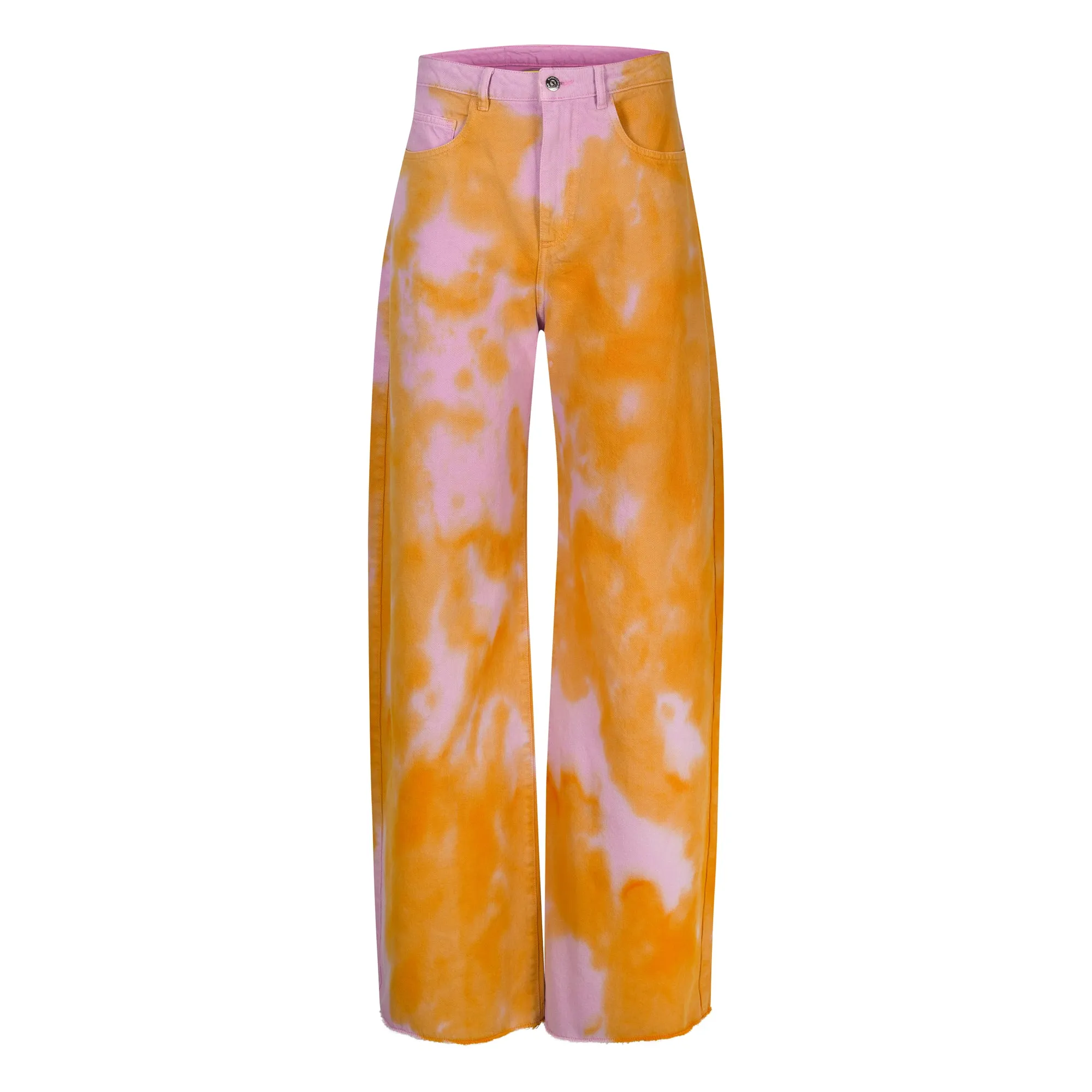 ORANGE AND PINK TIE DYE BOYFRIEND TROUSERS sold by Marques ’ Almeida product image thumbnail 2