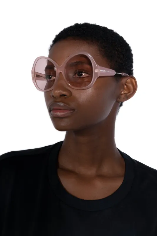 PINK OVERSIZED SUNGLASSES made by Marques ’ Almeida