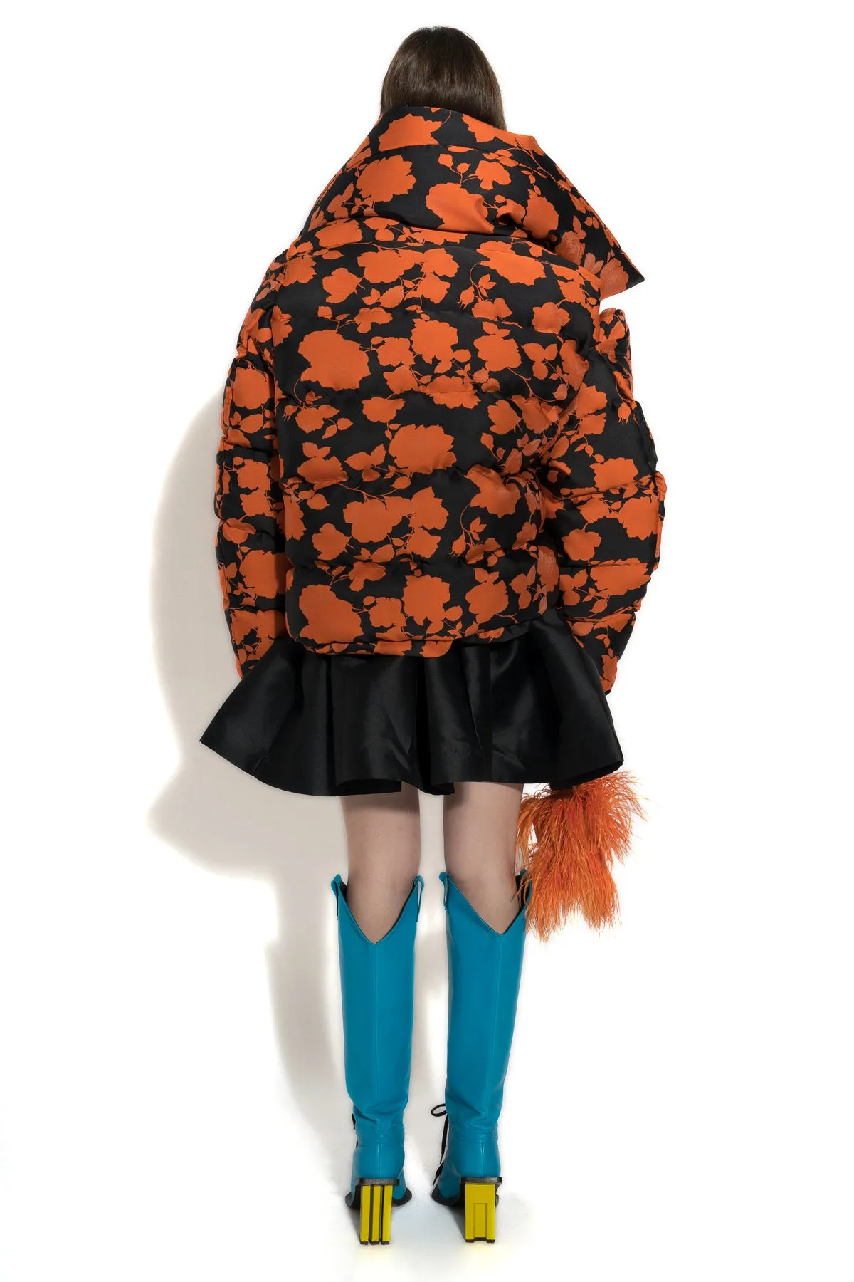 ORANGE FLORAL M'A PUFFER JACKET sold by Marques ’ Almeida product image thumbnail 2
