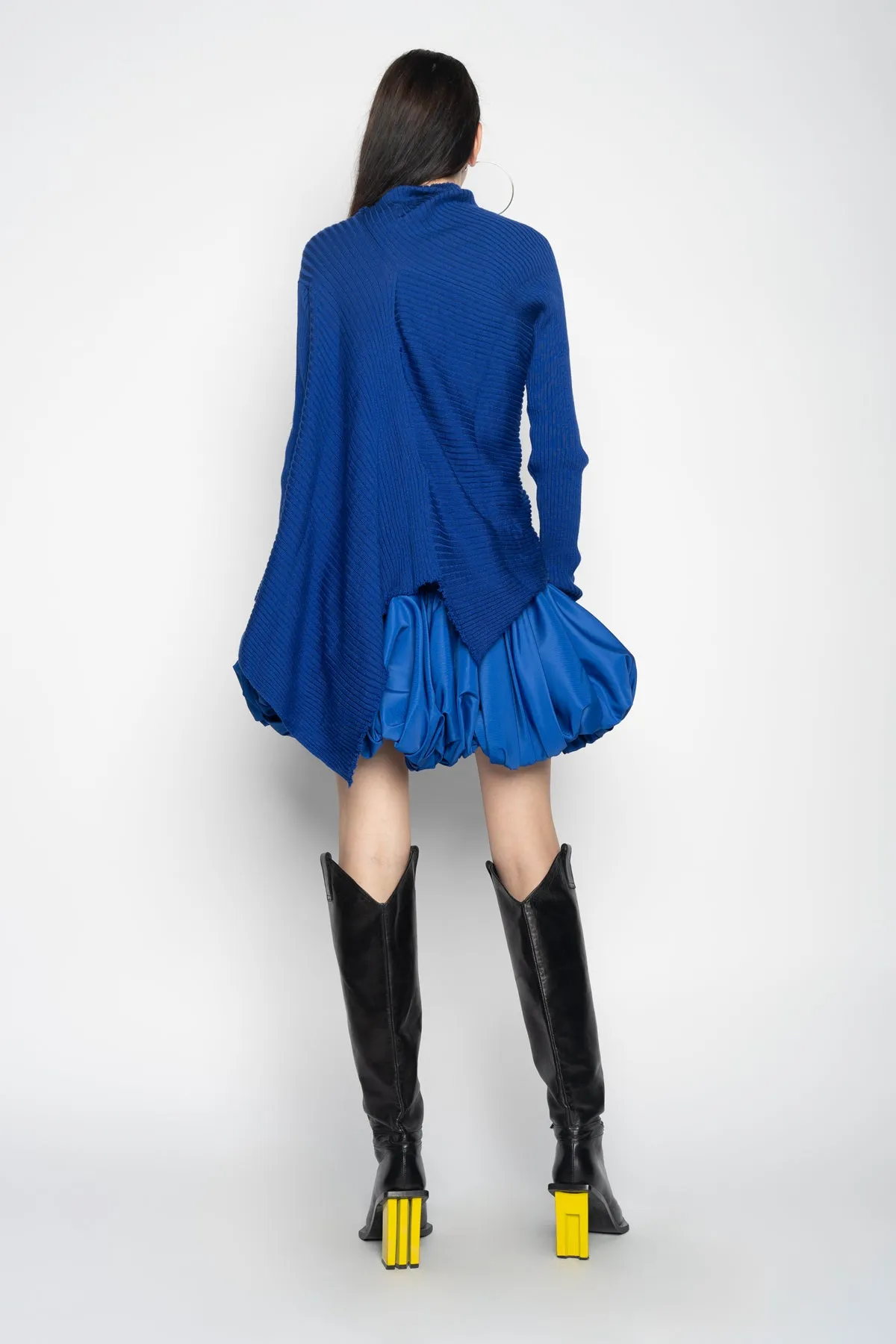 BLUE MERINO DRAPED JUMPER sold by Marques ’ Almeida product image thumbnail 2