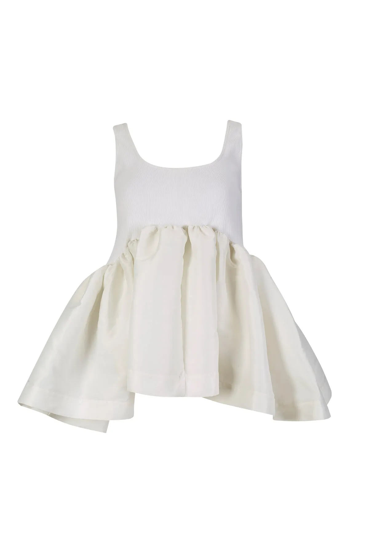 WHITE SLEEVELESS PUFF HEM TOP sold by Marques ’ Almeida product image thumbnail 2