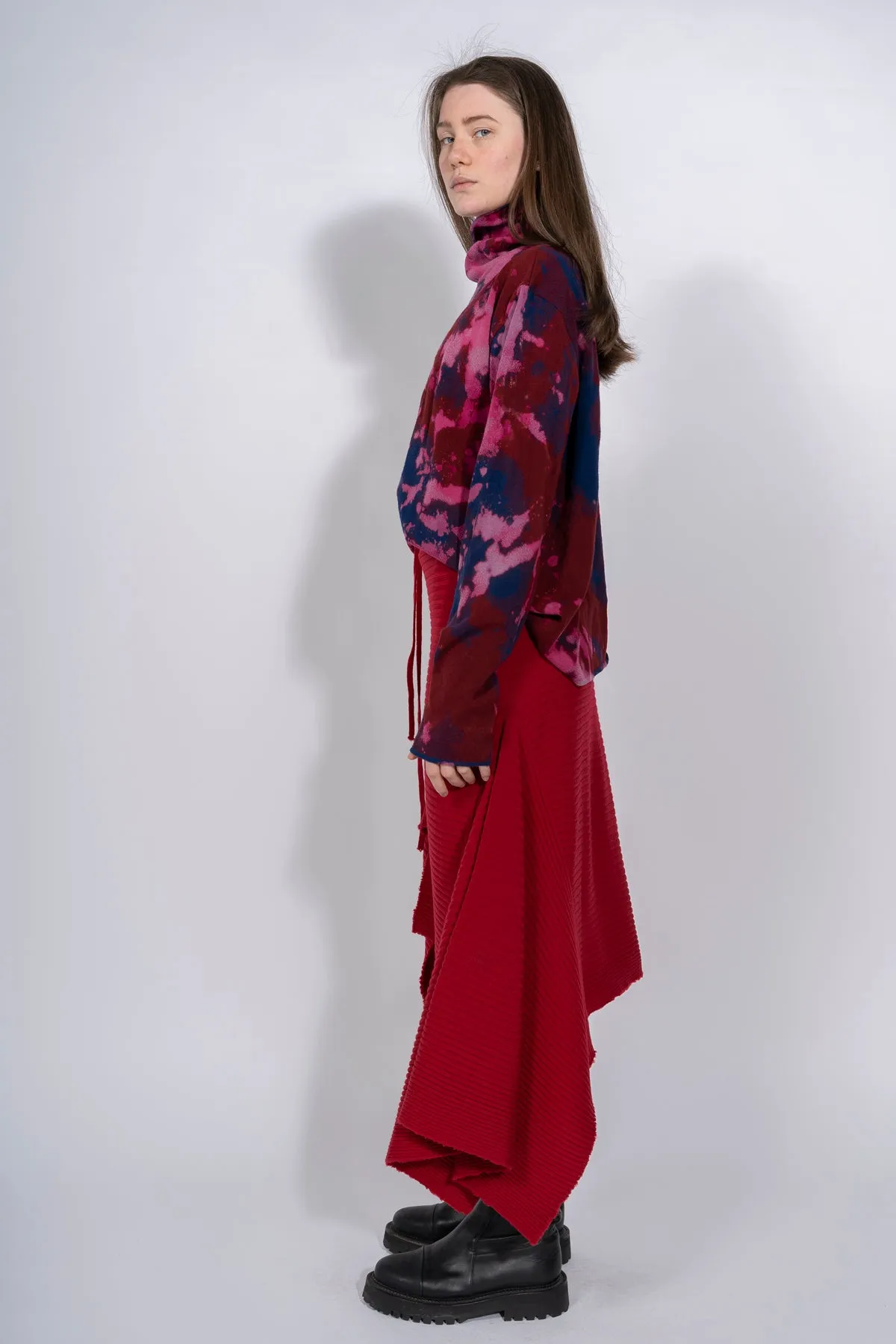CLASSIC M'A MERINO SKIRT IN RED sold by Marques ’ Almeida product image thumbnail 2
