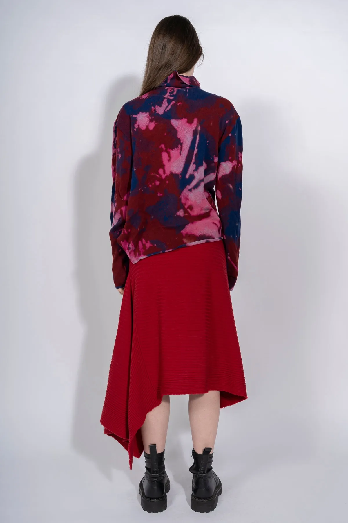 CLASSIC M'A MERINO SKIRT IN RED sold by Marques ’ Almeida product image thumbnail 3