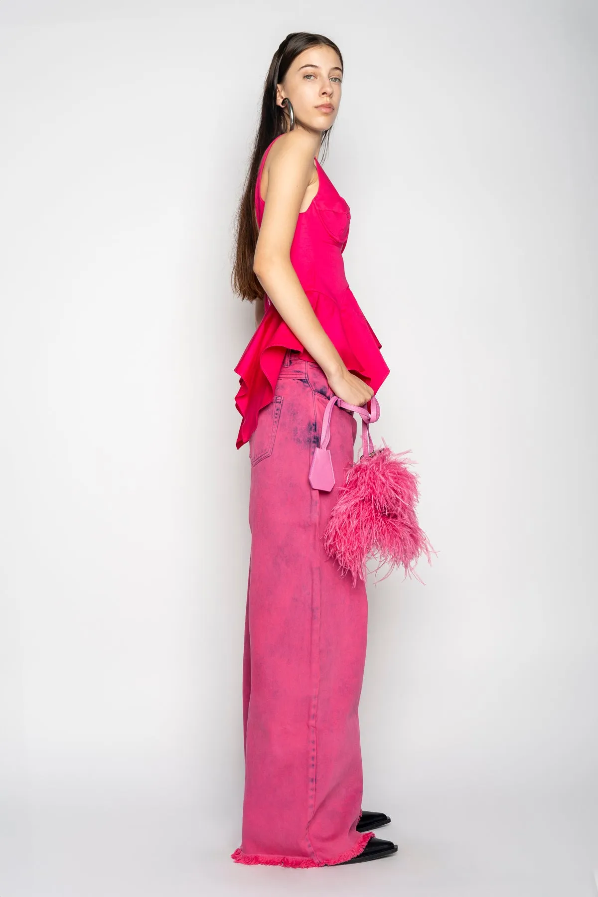PINK STRAP CORSET WITH WAIST FLOUNCE sold by Marques ’ Almeida product image thumbnail 5