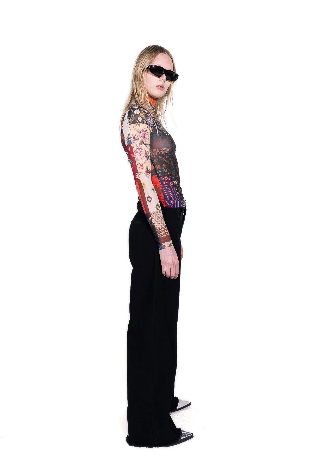 BLACK DRILL BOYFRIEND TROUSERS sold by Marques ’ Almeida product image thumbnail 4