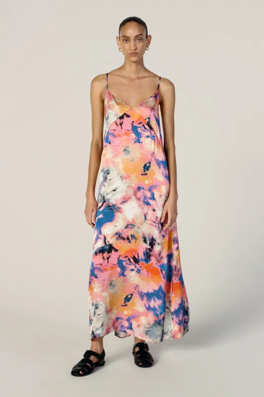 MULTICOLOUR SLIP DRESS made by Marques ’ Almeida