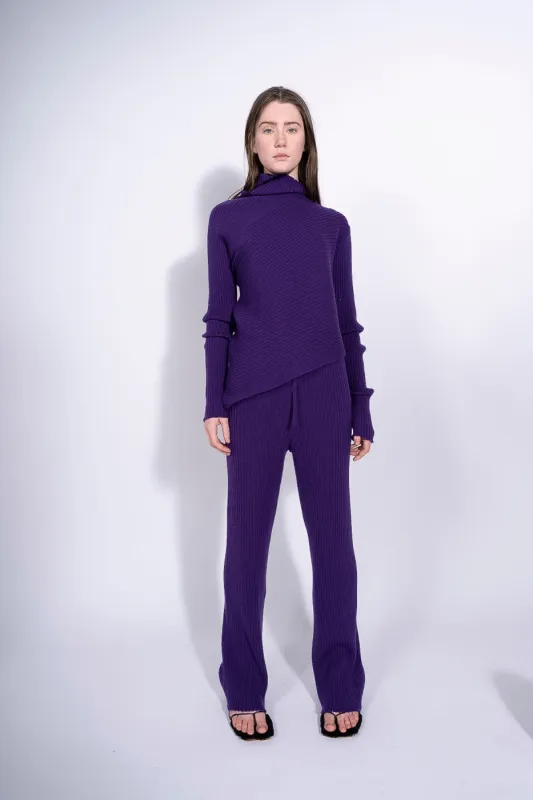 PURPLE KNITTED TROUSERS sold by Marques ’ Almeida