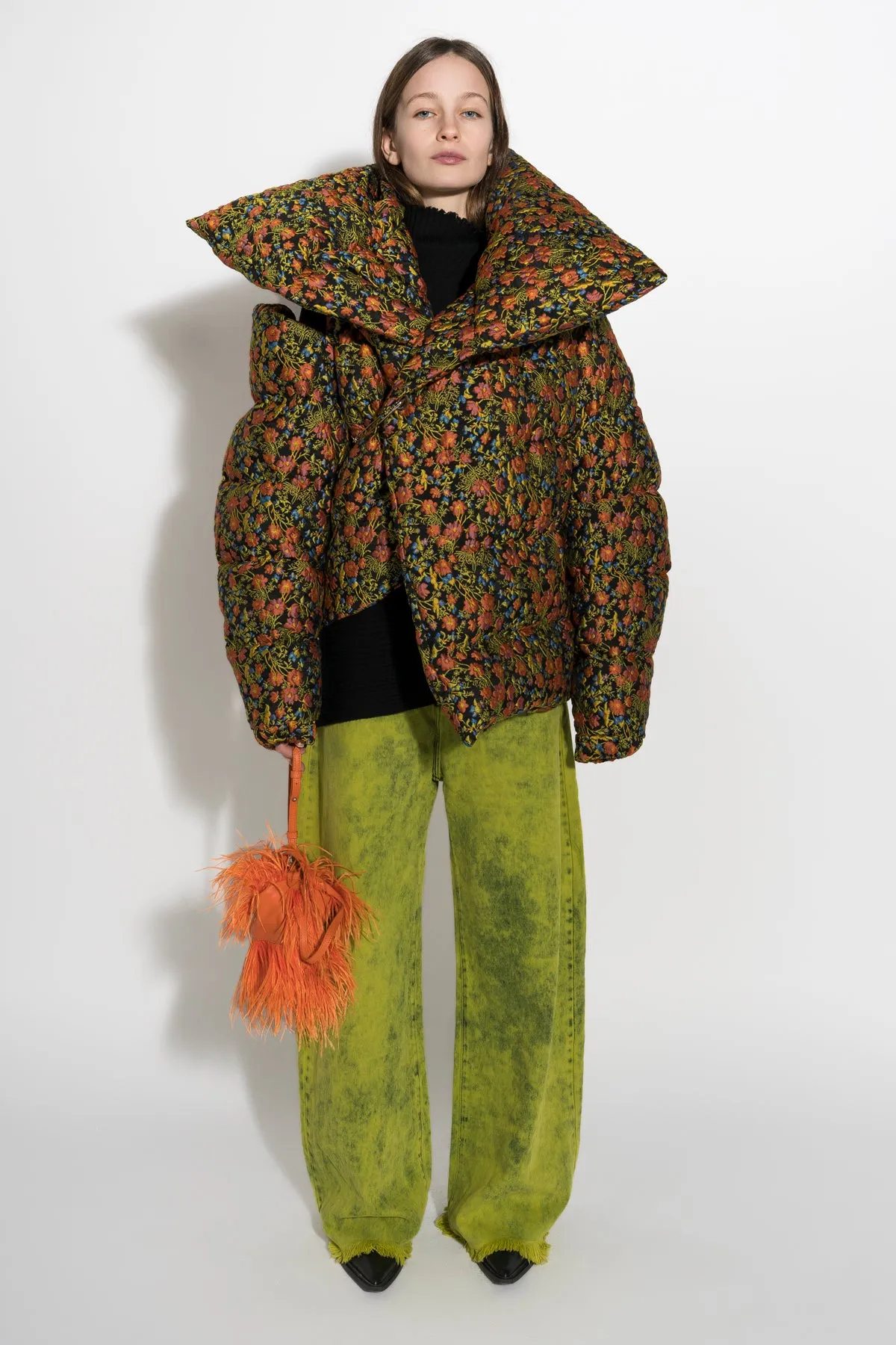 FLORAL BROCADE M'A PUFFER JACKET sold by Marques ’ Almeida product image thumbnail 4