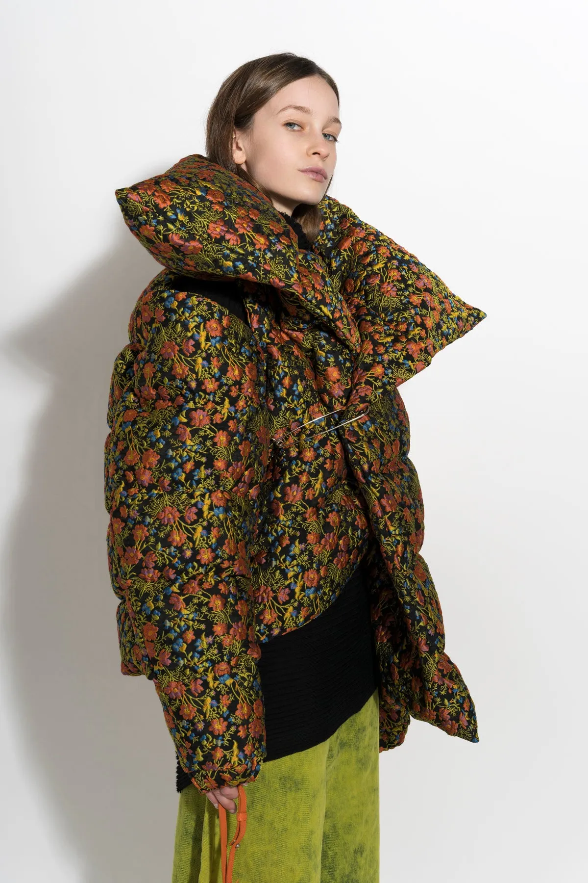 FLORAL BROCADE M'A PUFFER JACKET sold by Marques ’ Almeida product image thumbnail 3