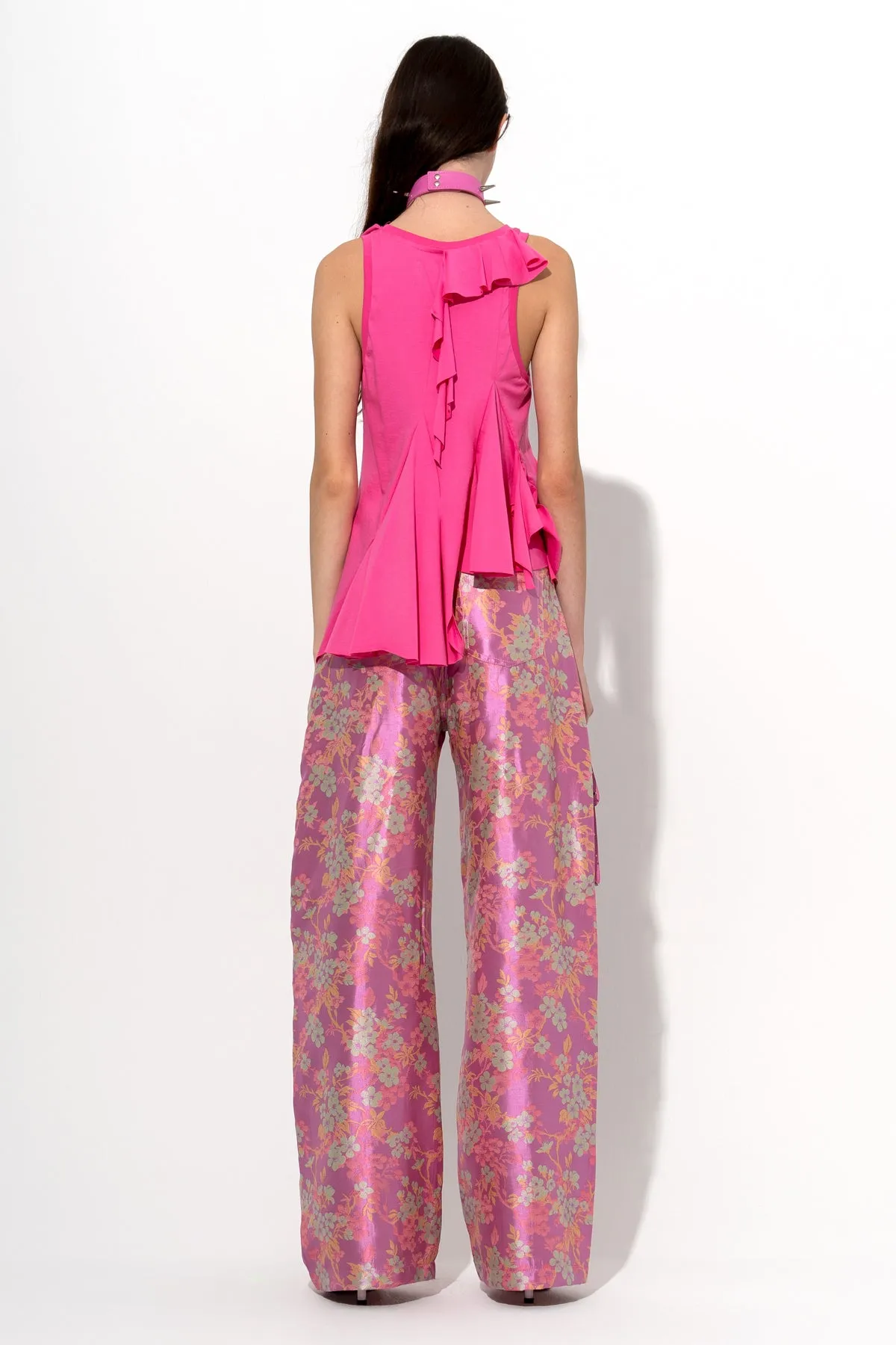 FLOWER BROCADE BOYFRIEND TROUSERS sold by Marques ’ Almeida product image thumbnail 3