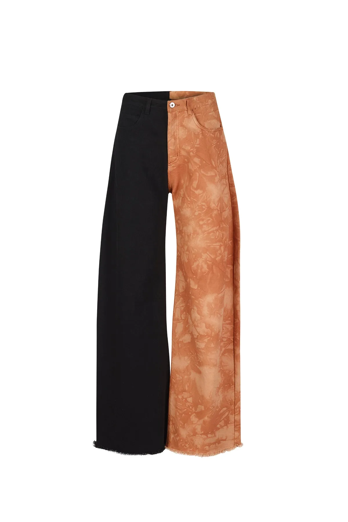 BLACK AND BROWN BOYFRIEND TROUSERS sold by Marques ’ Almeida product image thumbnail 2