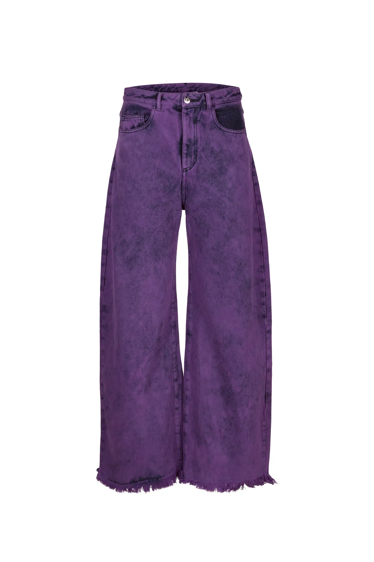 PURPLE OVERDYE DENIM BOYFRIEND TROUSERS sold by Marques ’ Almeida product image thumbnail 2