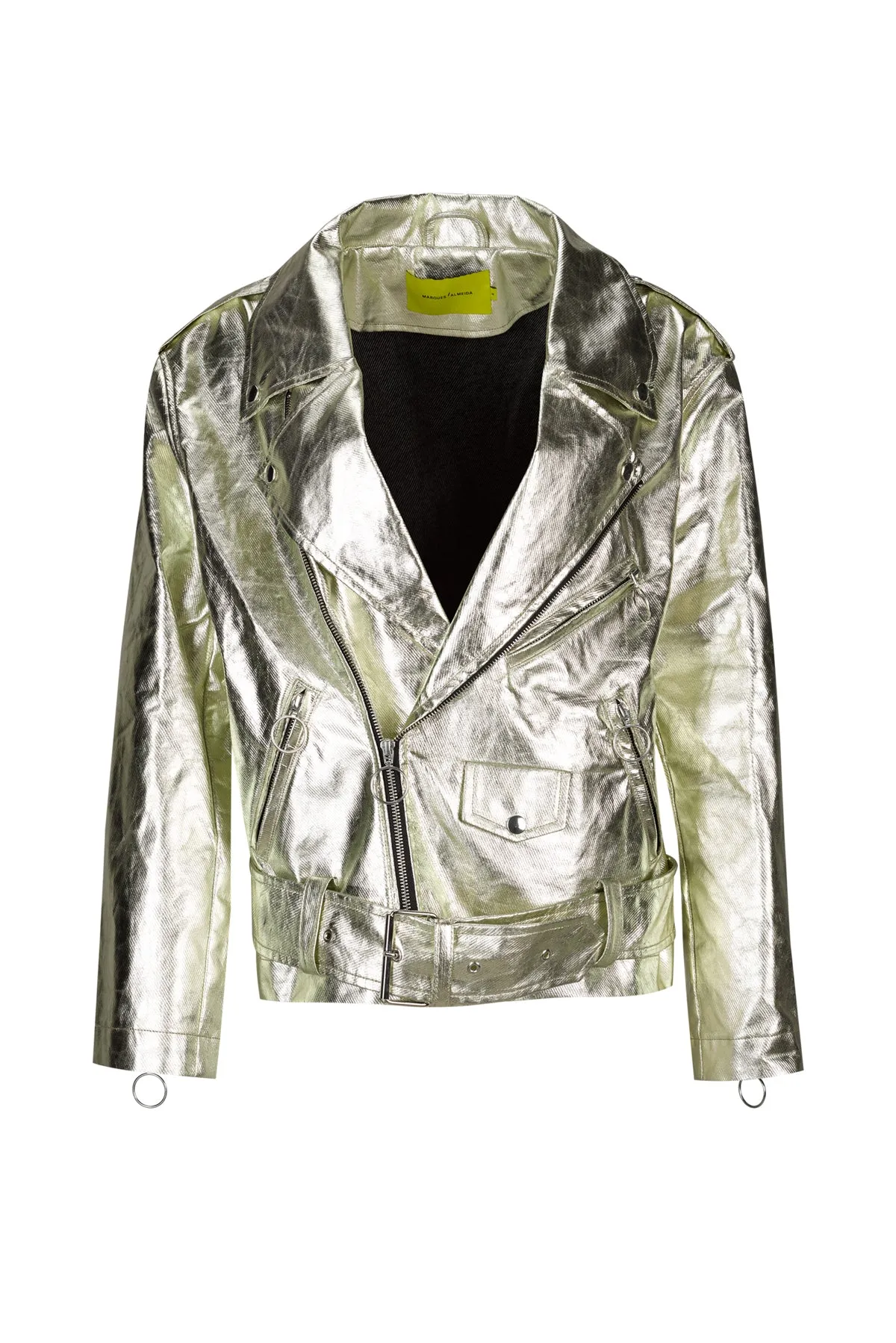 GOLD BIKER JACKET sold by Marques ’ Almeida product image thumbnail 2