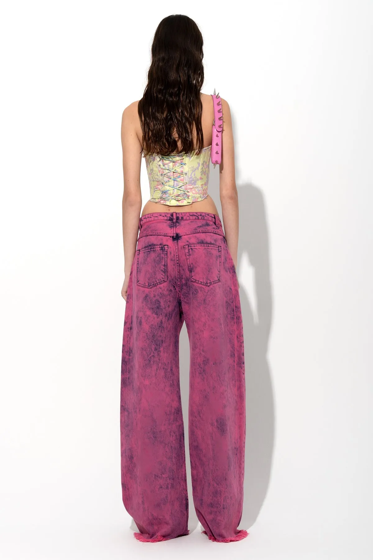 PINK OVERDYE DENIM BOYFRIEND TROUSERS sold by Marques ’ Almeida product image thumbnail 3