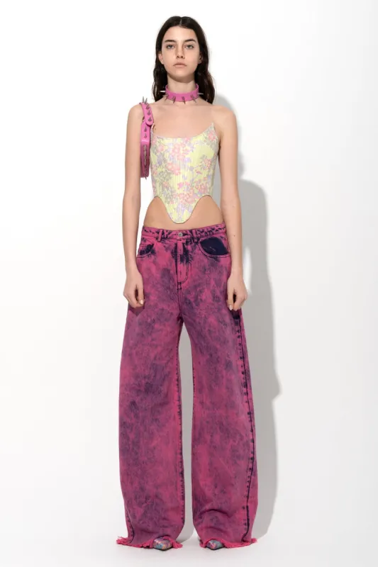 PINK OVERDYE DENIM BOYFRIEND TROUSERS sold by Marques ’ Almeida