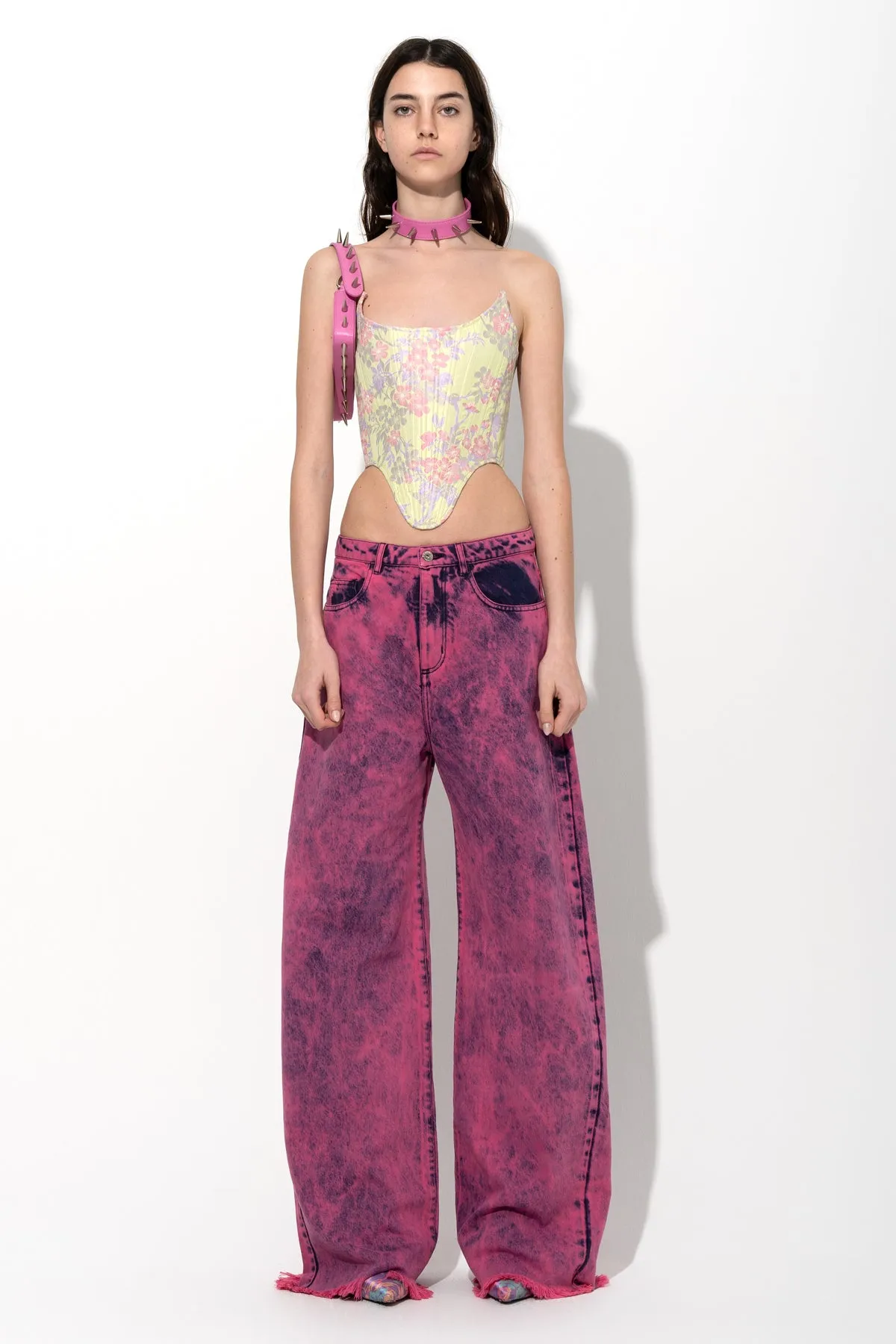 PINK OVERDYE DENIM BOYFRIEND TROUSERS sold by Marques ’ Almeida
