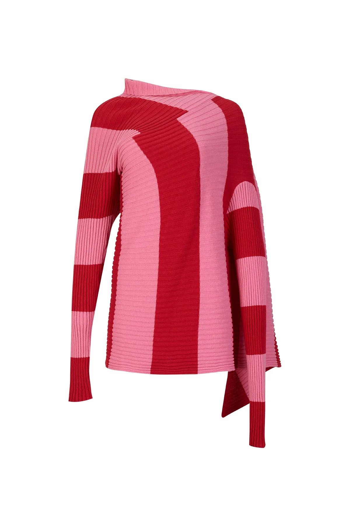 PINK AND RED DRAPED JUMPER sold by Marques ’ Almeida product image thumbnail 2