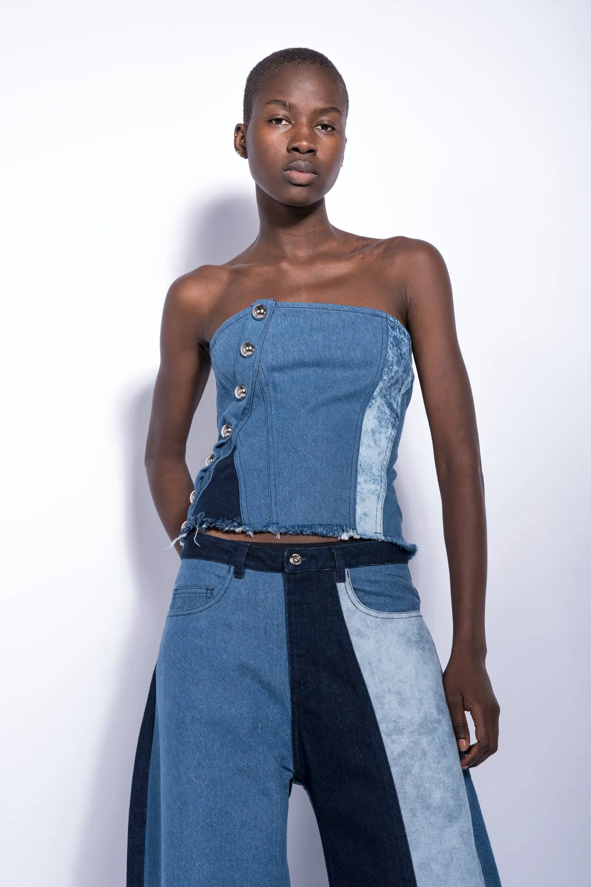 PATCHWORK DENIM BOYFRIEND TROUSERS sold by Marques ’ Almeida product image thumbnail 4