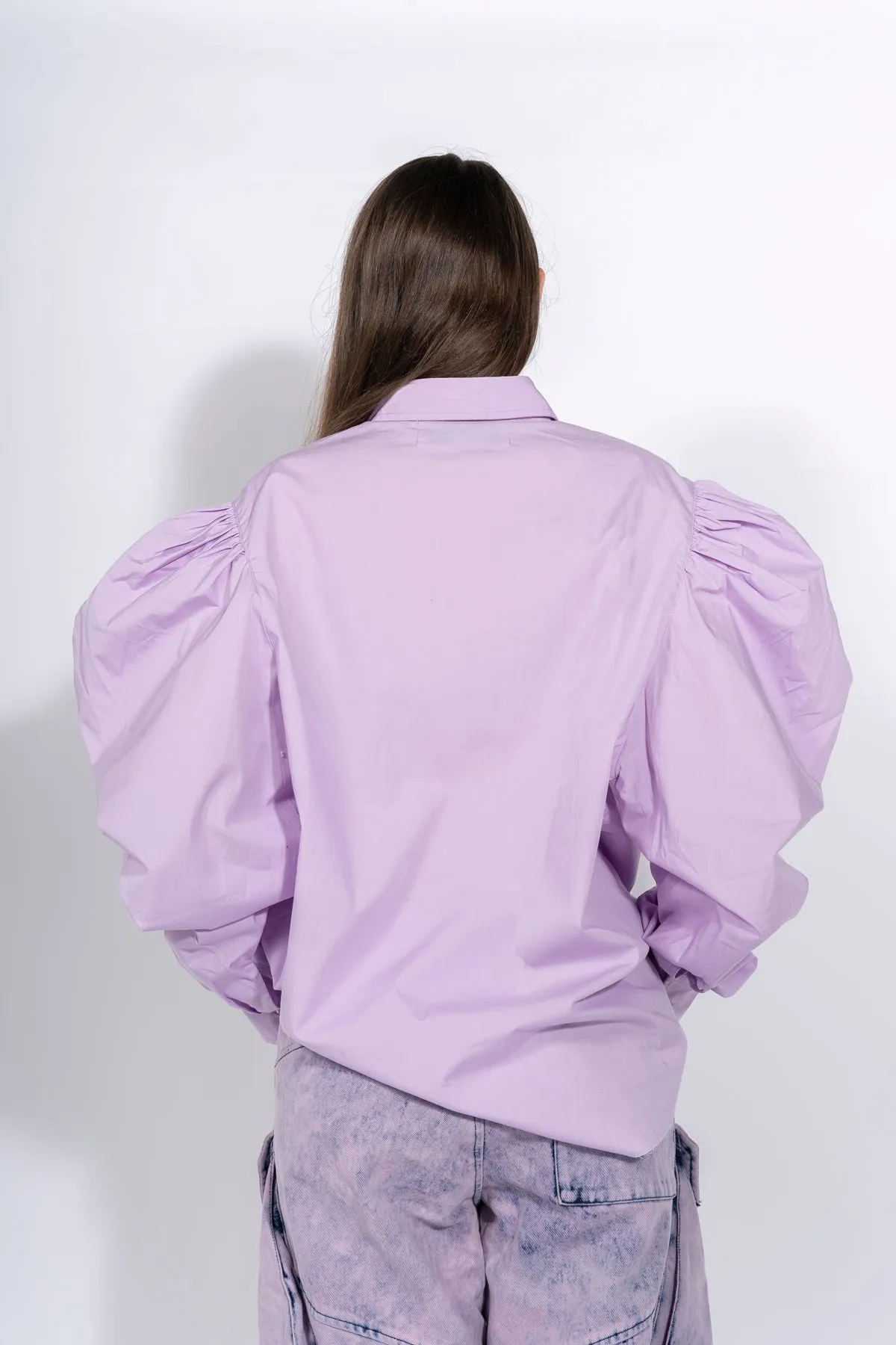 LILAC PUFF SLEEVE SHIRT sold by Marques ’ Almeida product image thumbnail 4
