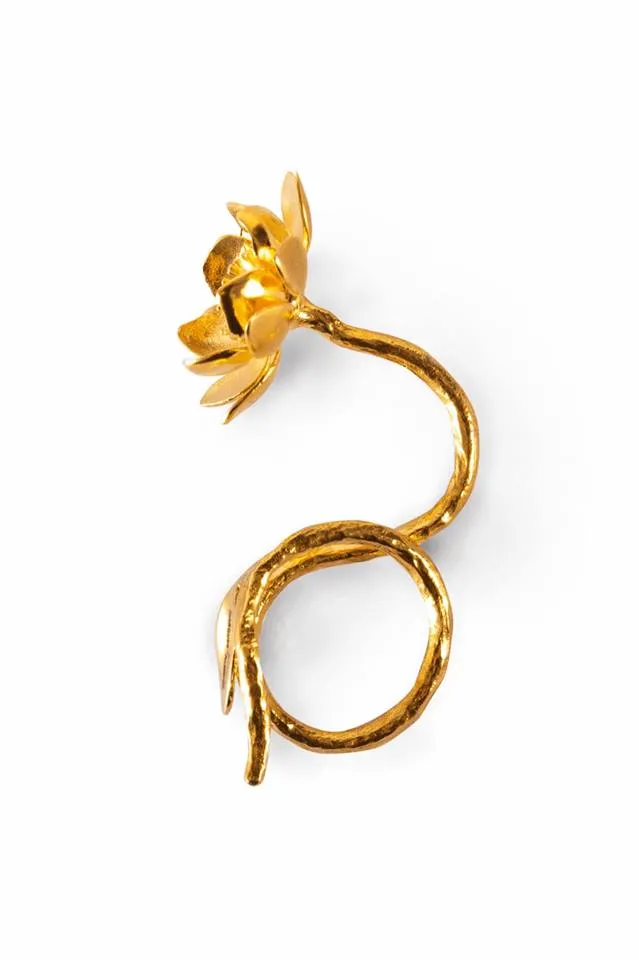 GOLD FLOWER RING sold by Marques ’ Almeida product image thumbnail 2