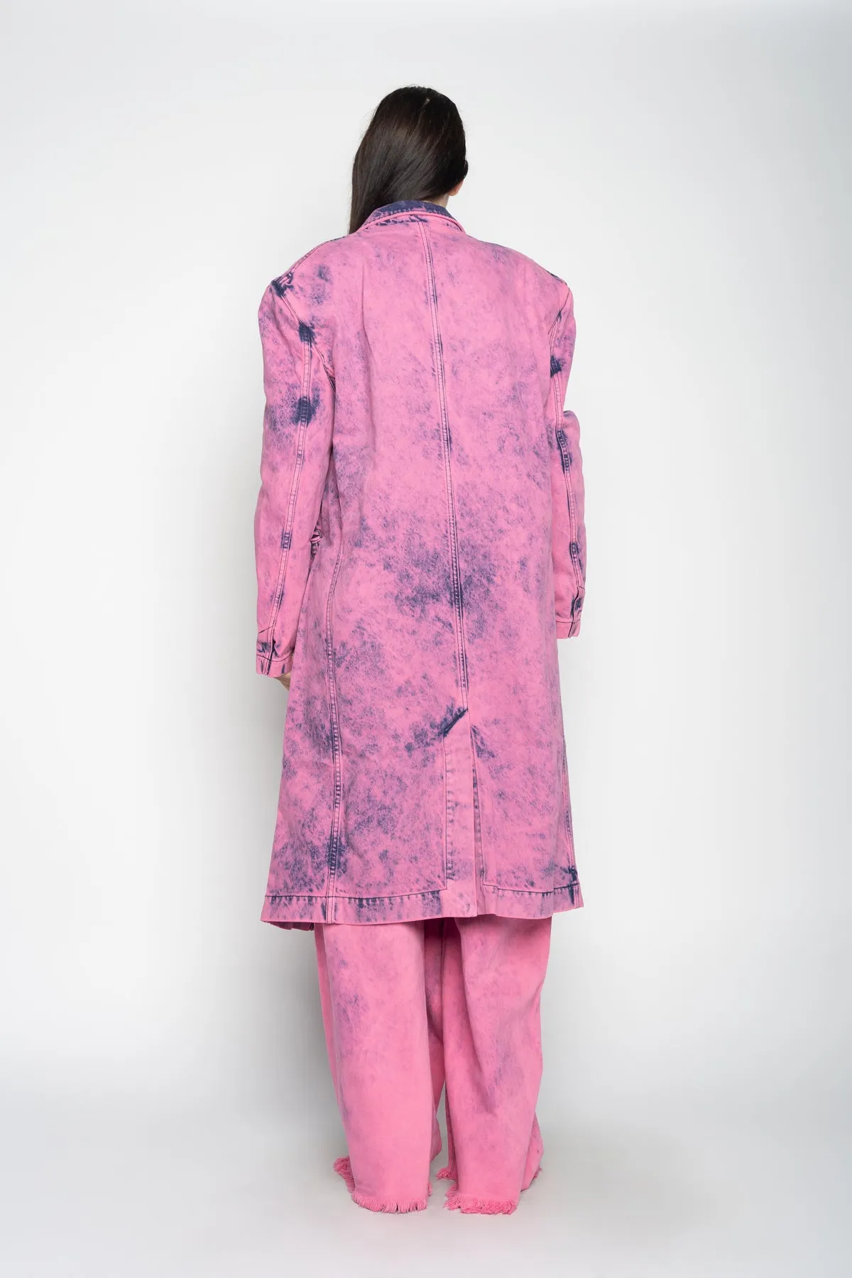 PINK LONG DENIM JACKET sold by Marques ’ Almeida product image thumbnail 2
