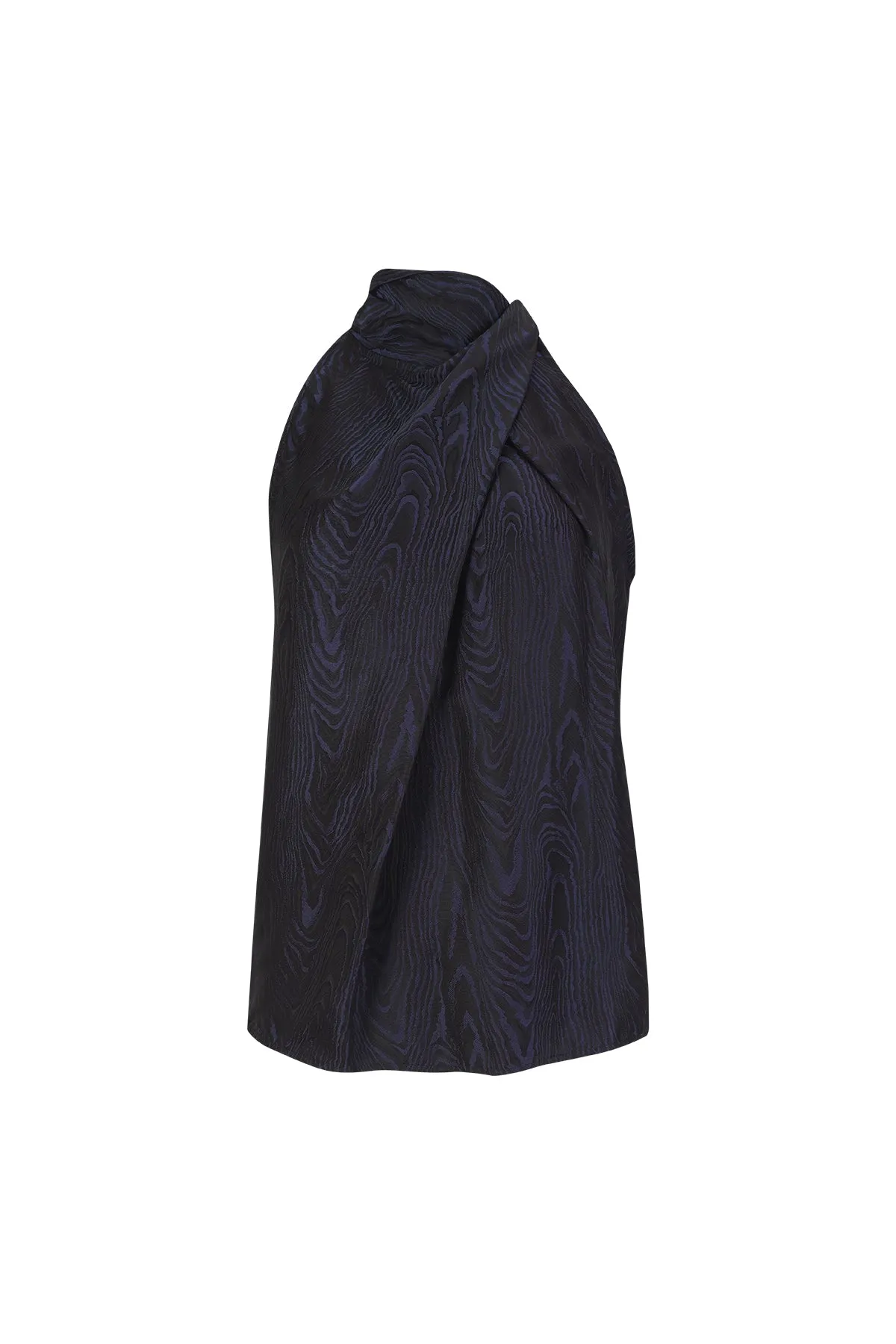 NAVY DRAPED BLOUSE sold by Marques ’ Almeida product image thumbnail 2