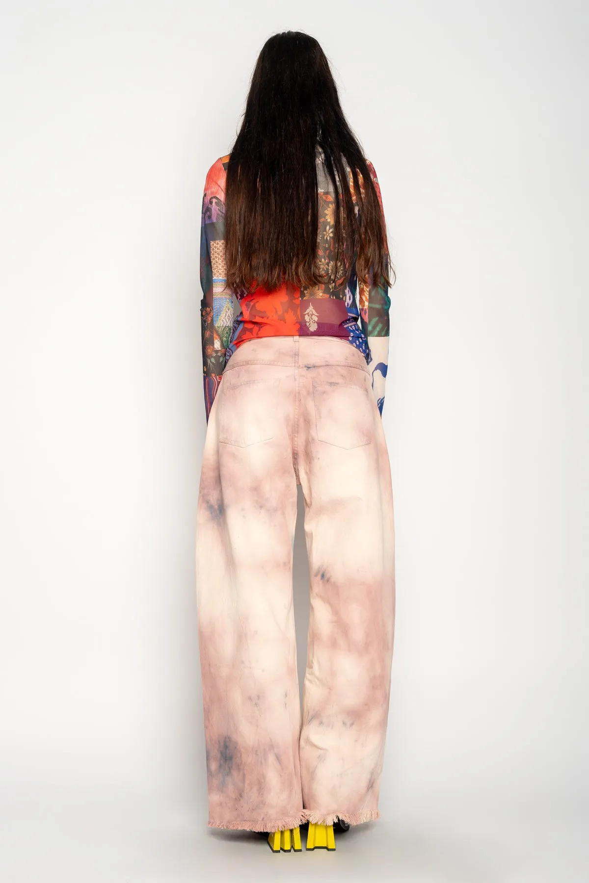 PINK TIE DYE BOYFRIEND TROUSERS sold by Marques ’ Almeida product image thumbnail 2