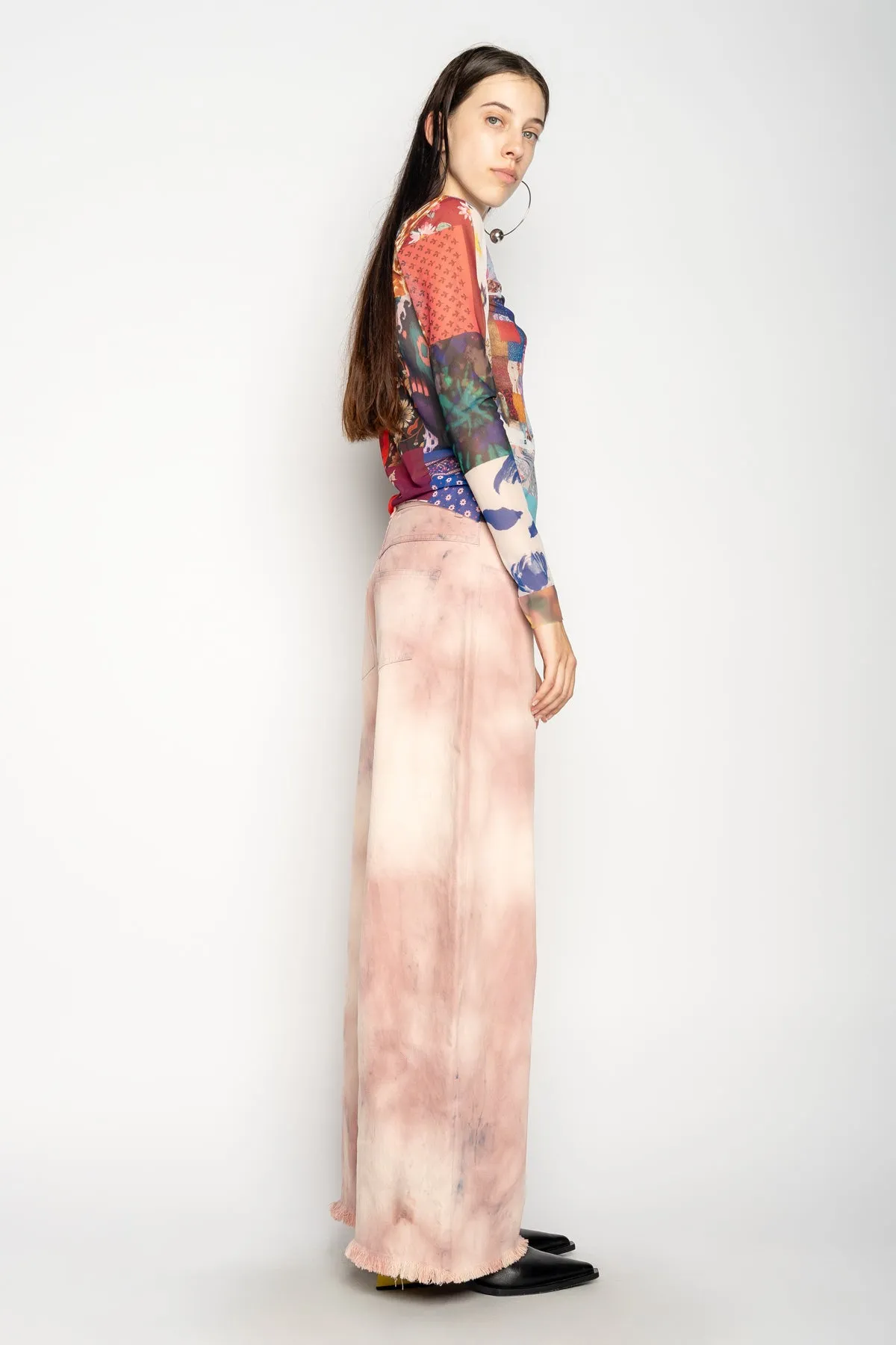 PINK TIE DYE BOYFRIEND TROUSERS sold by Marques ’ Almeida product image thumbnail 3